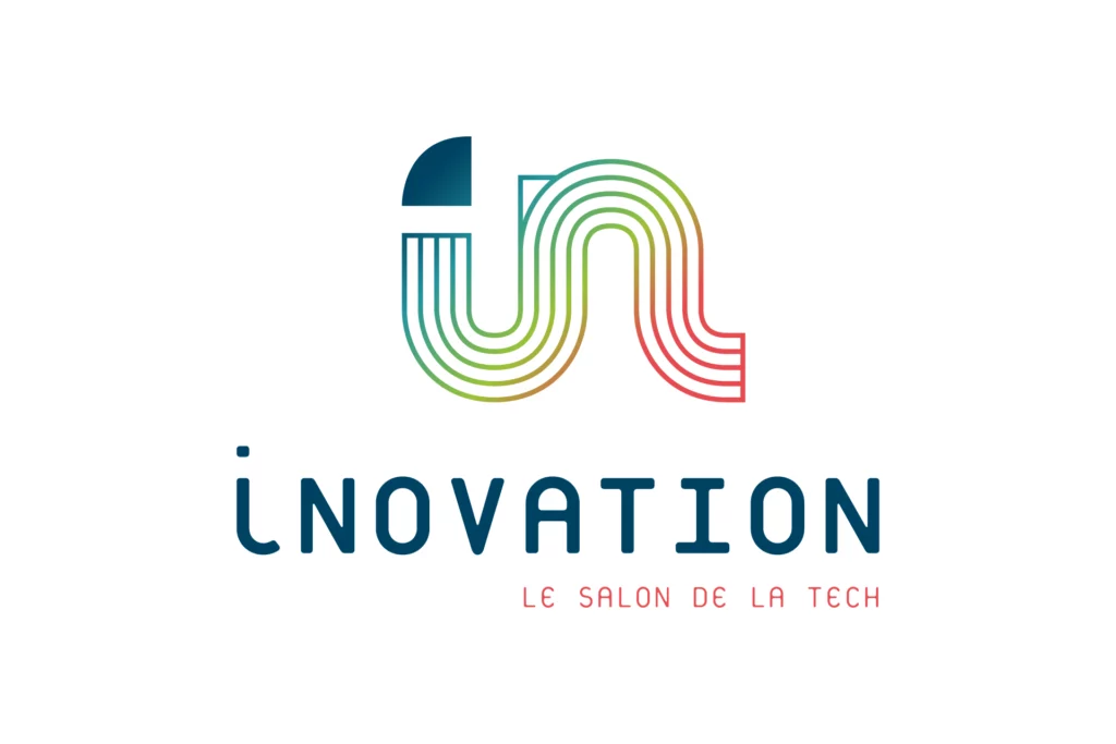 Logo iNovation multicolore sur fond blanc, réalisé par Nicolas Montis, designer UI/UX à Bordeaux