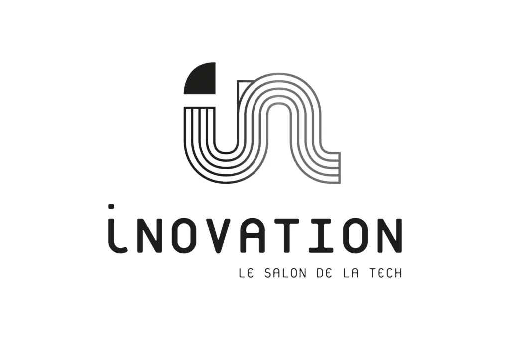 Logo iNovation en niveaux de gris, conçu par Nicolas Montis, designer UI/UX à Bordeaux