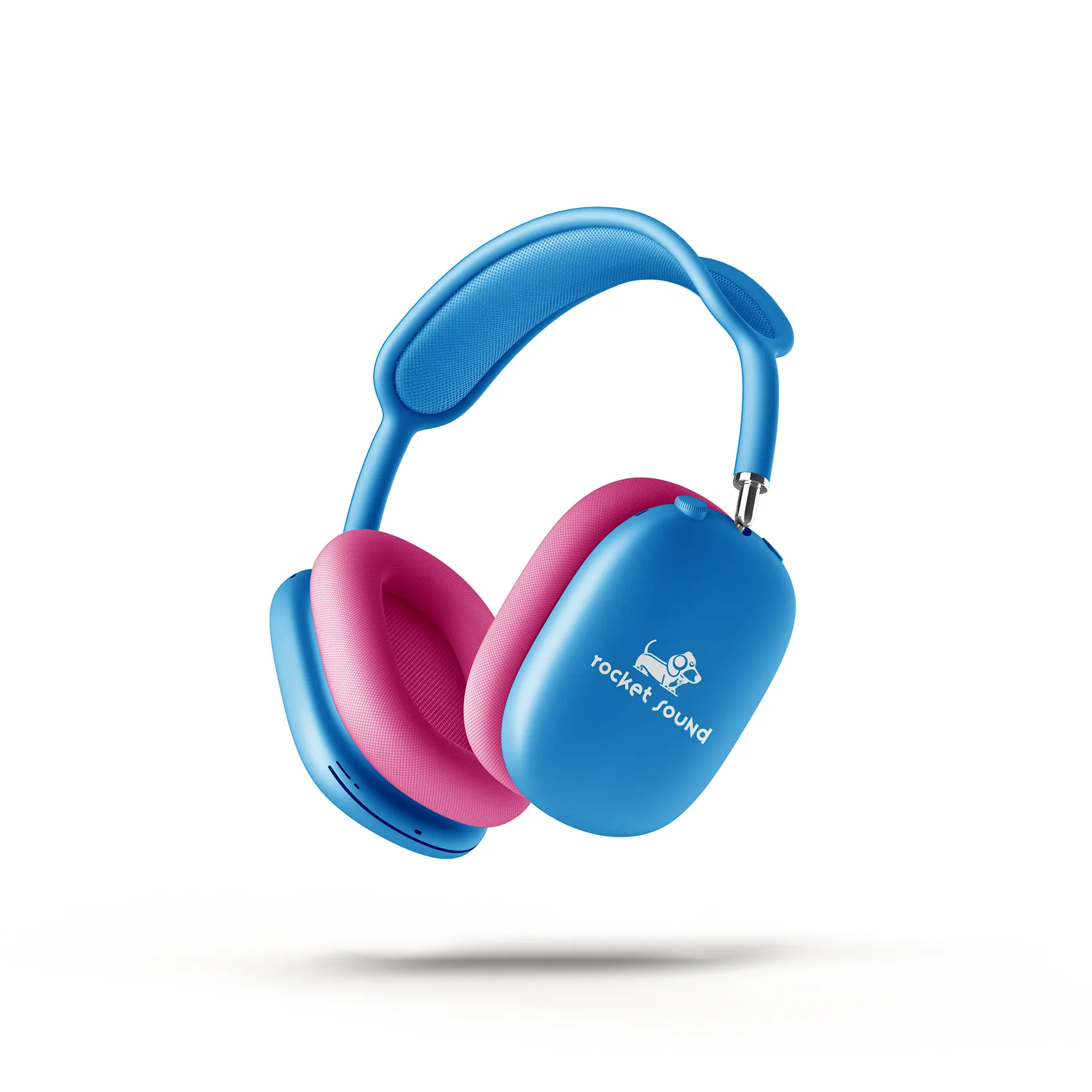 Mockup casque audio logo Rocket Sound music application Nicolas Montis Designer UI Bordeaux - design par Nicolas Montis, UI/UX à Bordeaux